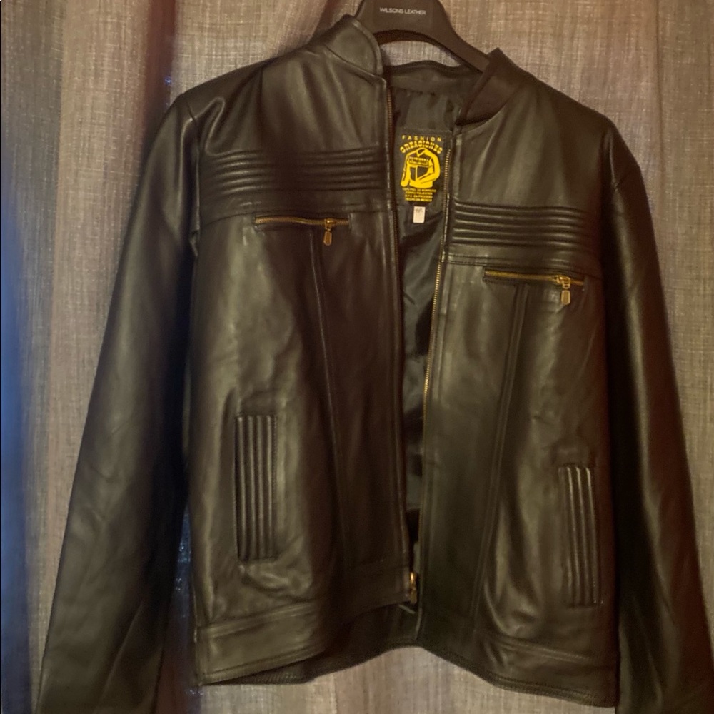 Men’s leather jacket/ 100% leather (sheep)